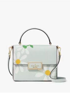 kate spade Day Tripper Light Blue Daisy Top-Handle crossbody